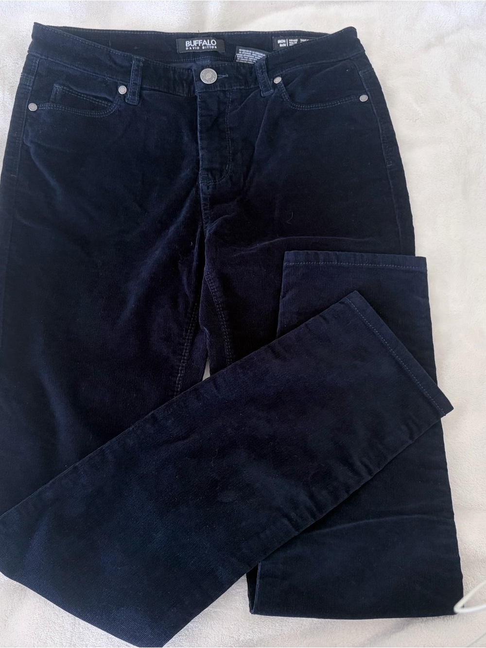 NWOT Buffalo David Bitton Womens Navy Corduroy Pants 8x30